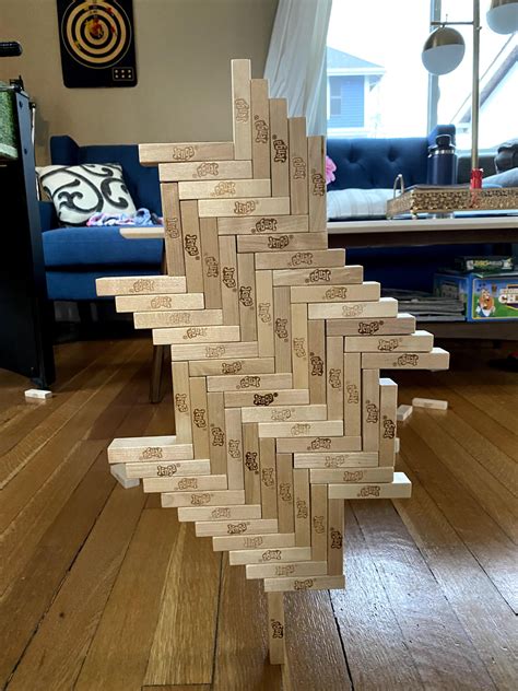 how to stack jenga blocks.